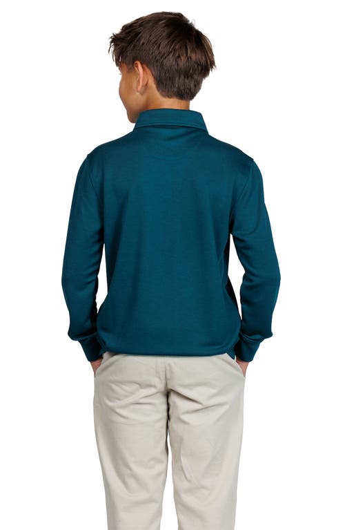Tailorbyrd Kids' Modal Blend Polo In Green