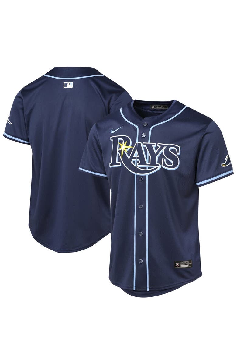 Nike Youth Navy Tampa Bay Rays Road Limited Jersey, Alternate, color, Navy