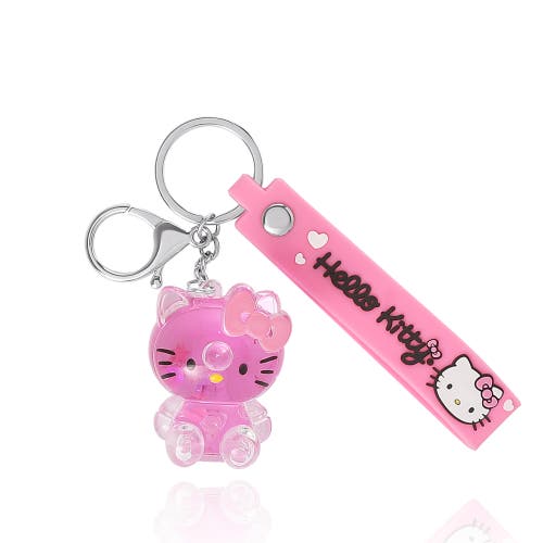 Juicy Couture Liquid Keychain With Wrist Strap In Pink