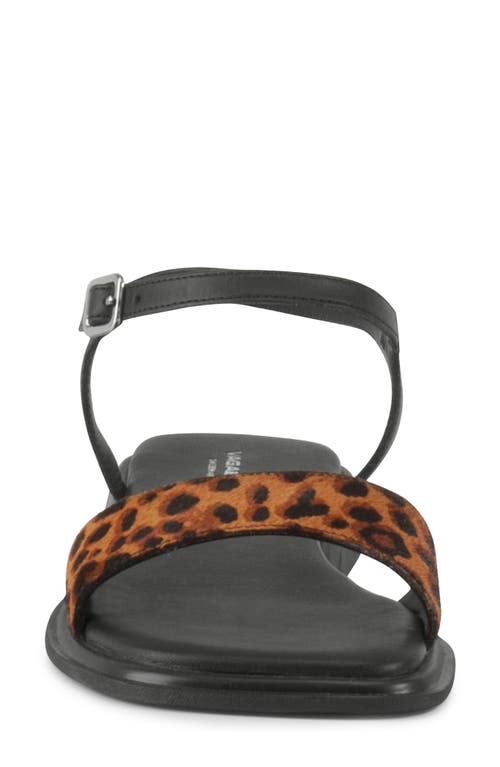 Shop Vagabond Shoemakers Izzy Genuine Calf Hair Ankle Strap Sandal In Multi Brown