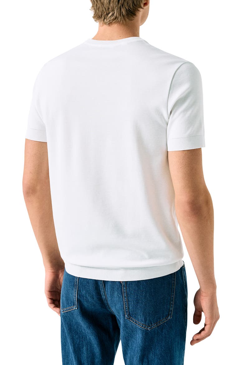 Texture Cotton T-Shirt, Alternate, color, WHITE