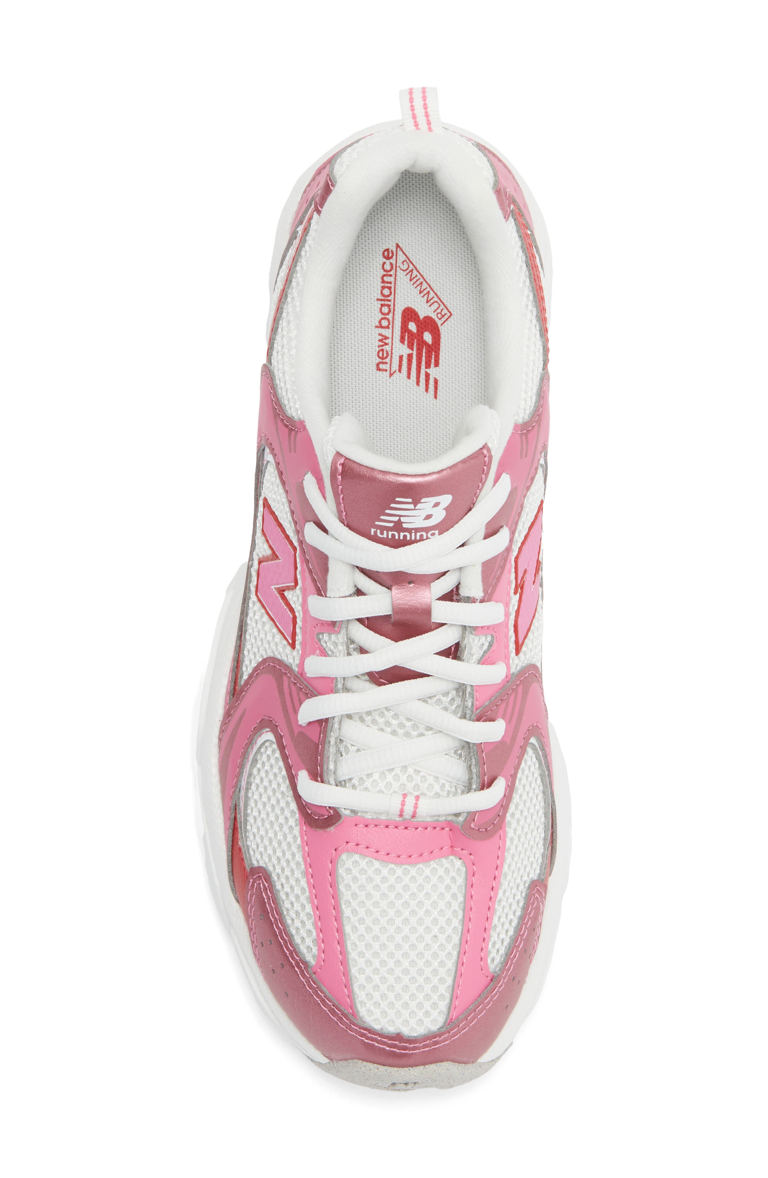 Kids' 530 Sneaker, Alternate, color, PINK SATIN/ SHADOW RED