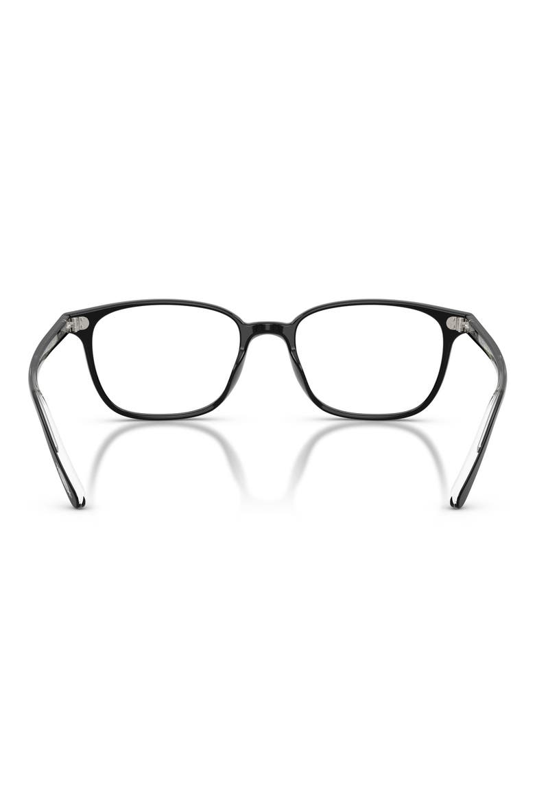 53mm Square optical glasses, Alternate, color, BLACK/ DEMO LENS