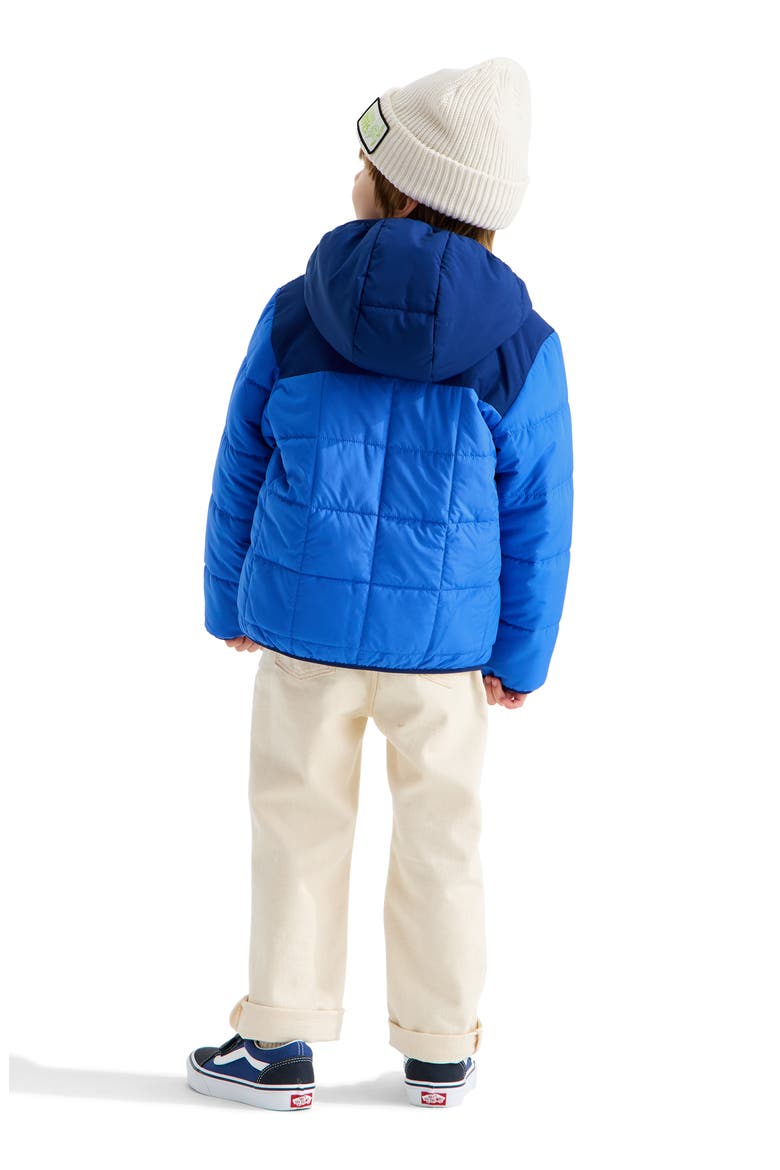 Kids' Shasta Reversible Hooded Jacket, Alternate, color, ACTIVE BLUE/ BOLD BLUE