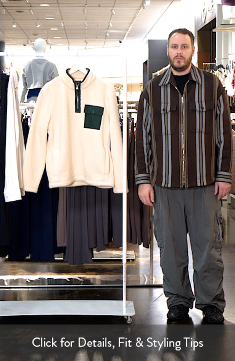 Brenley Quarter Zip Mixed Media Fleece Pullover, sales video thumbnail