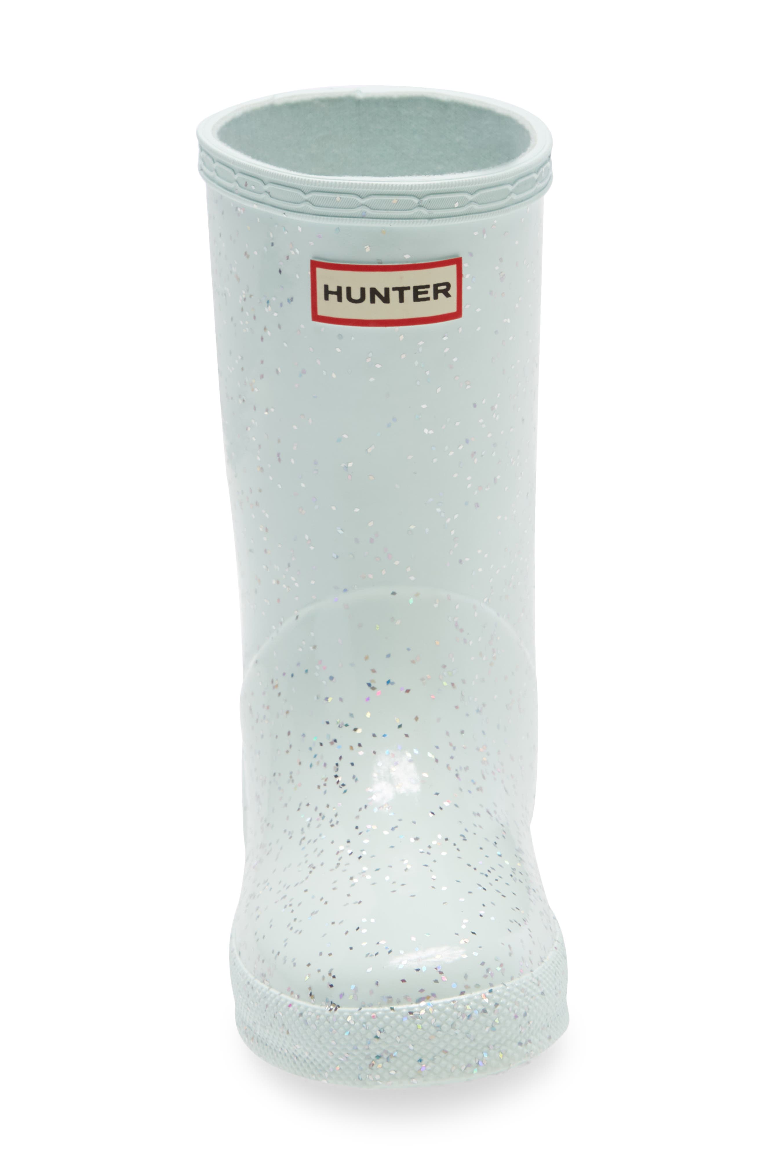 First Classic Giant Glitter Waterproof Rain Boot, Alternate, color, SPEARMINT