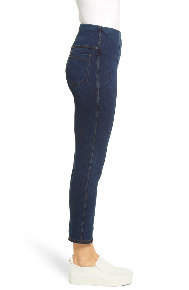 Lysse ́ Evelyn Split Hem Denim Leggings, Alternate, color, Indigo