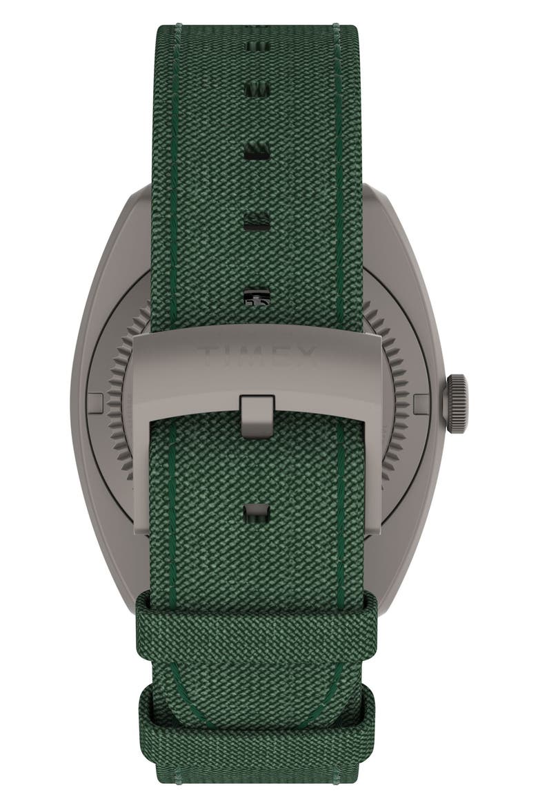 Expedition Pioneer Titanium GMT Automatic Webbing Strap Watch, 41mm, Alternate, color, TITANIUM