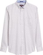 Johnston & Murphy Fan Print Button-Up Shirt