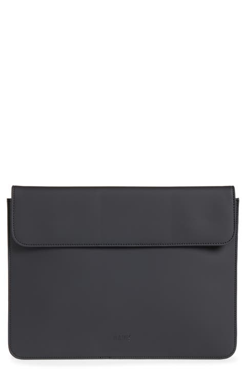 Small Faux Leather Portfolio Laptop Sleeve