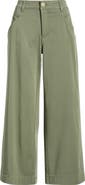Wit & Wisdom Wyatt Skyrise Crop Wide Leg Twill Pants