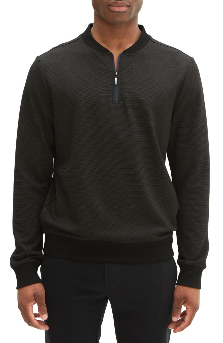 Robert Barakett Jamestown Half-Zip Pullover, Main, color, Charcoal