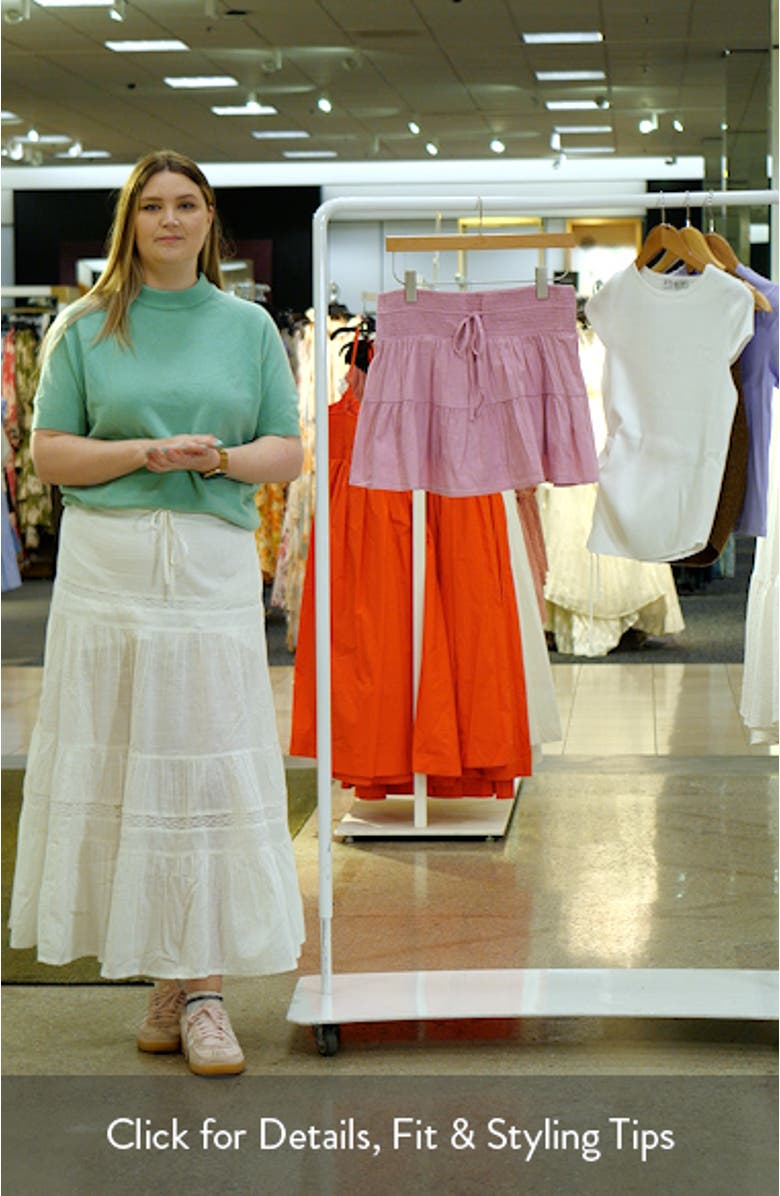 Smocked Waist Tiered Miniskort, sales video thumbnail