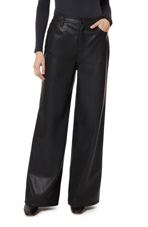 Habitual Slounch Wide Leg Faux Leather Pants In Multi