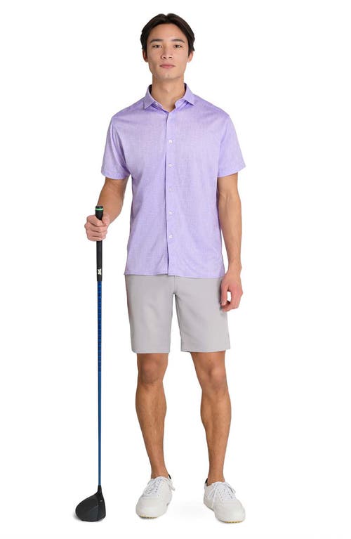 Construct Chambray Shirt Front In Lilac