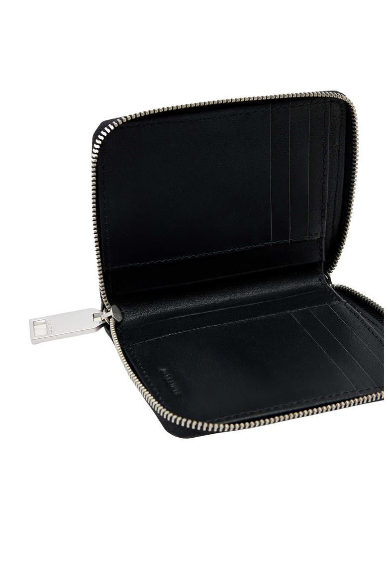 Lena Hex Leather Zip Wallet, Alternate, color, DESERT WHITE