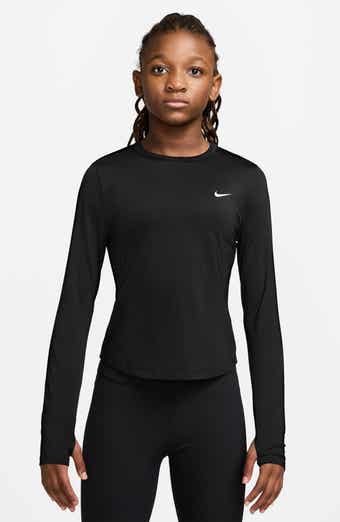 Kids' Dash Logo Dri-FIT Long Sleeve Graphic T-Shirt
