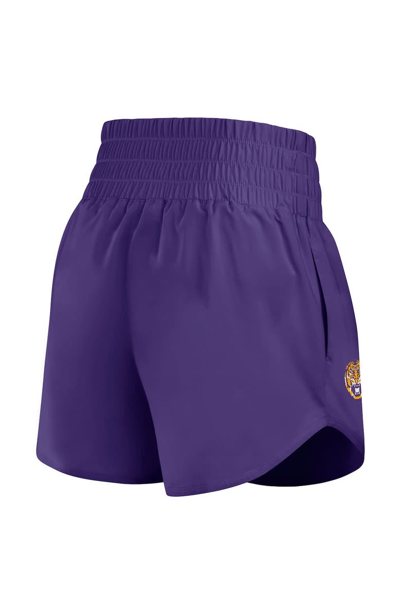 Nike Women's Nike Purple LSU Tigers Performance One Dri-FIT High-Rise Shorts, Alternate, color, Purple