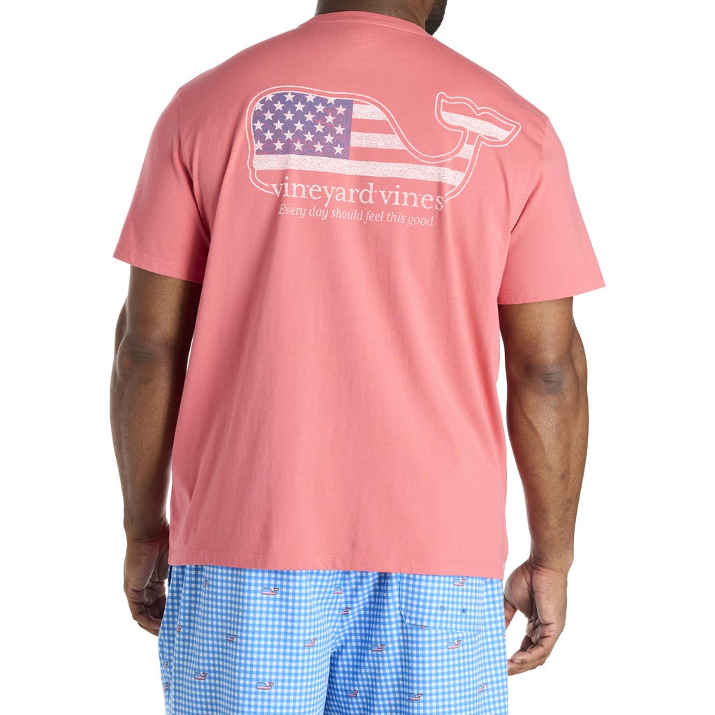 Vineyard Vines Big & Tall Flag Whale Pocket T-shirt