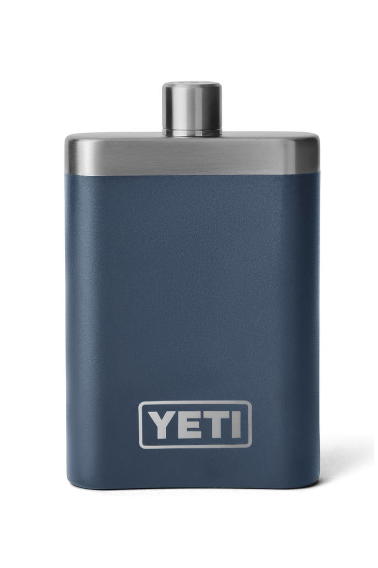 Stainless Steel Flask, Main, color, NAVY