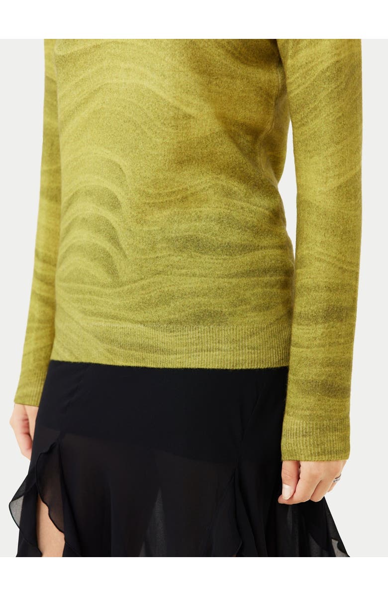 GOBI Mongolian Cashmere Printed C-Neck Cashmere Sweater, Alternate, color, 