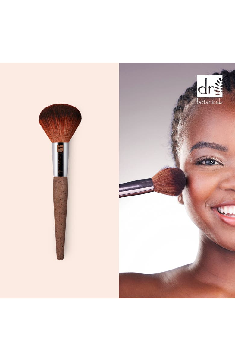 DR BOTANICALS Coffee Ground Powder Brush, Alternate, color, White