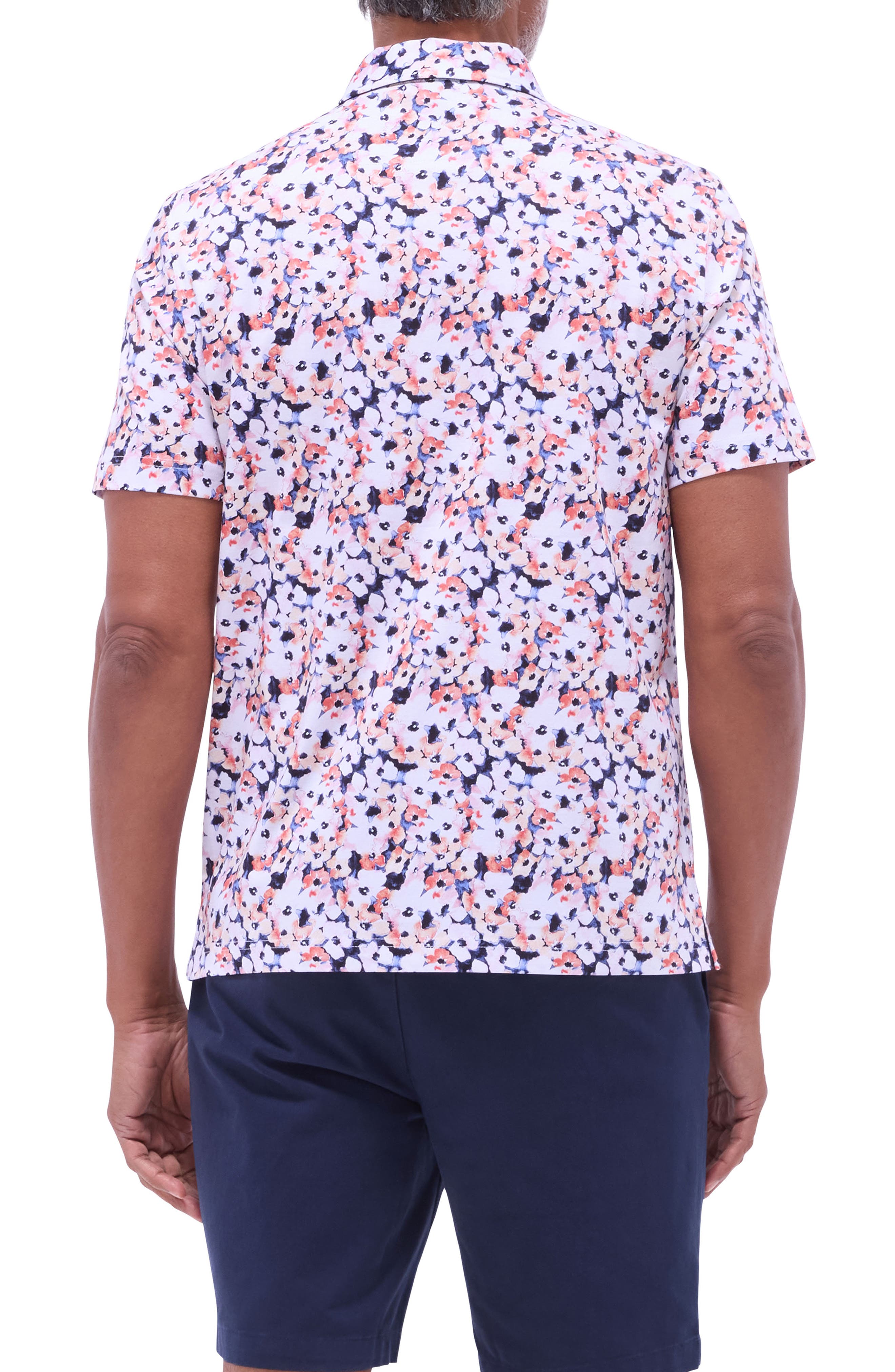 Hendrix Digital Floral Print Pima Cotton Polo - image 2