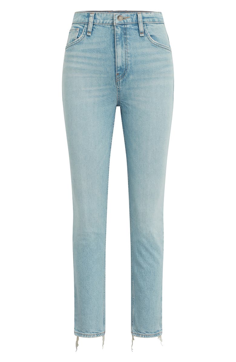 Hudson Jeans Harlow Ultrahigh Waist Fray Hem Ankle Cigarette Jeans, Alternate, color, 