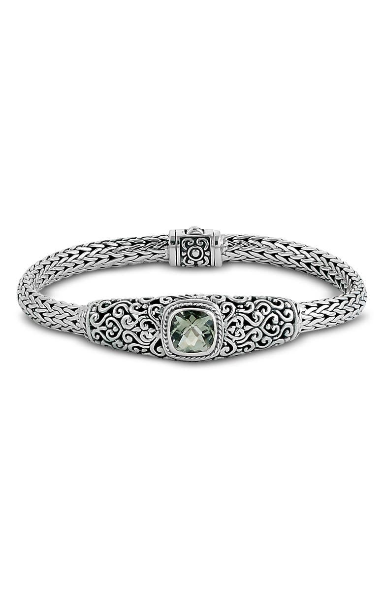 SAMUEL B. Green Amethyst Bracelet, Main, color, Green