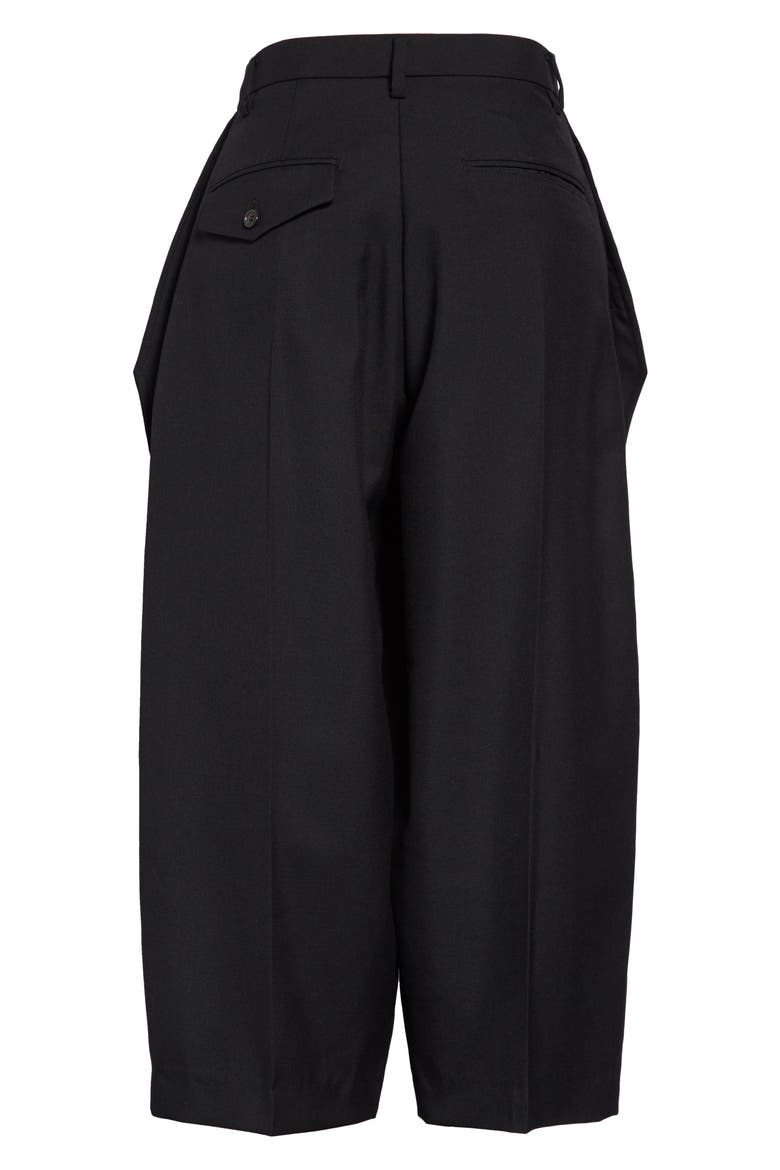 Crop Wool Blend Pants, Alternate, color, BLACK