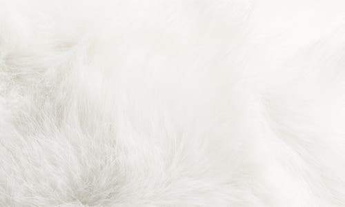 Tasha Extra Fluffy Faux Fur Bucket Hat In White