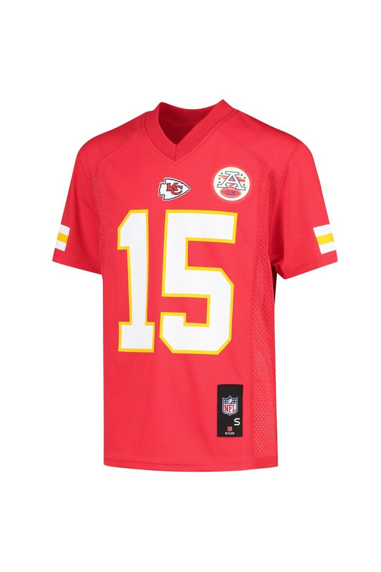 Youth Patrick Mahomes Red Kansas City Chiefs Replica Player Jersey, Alternate, color, Red