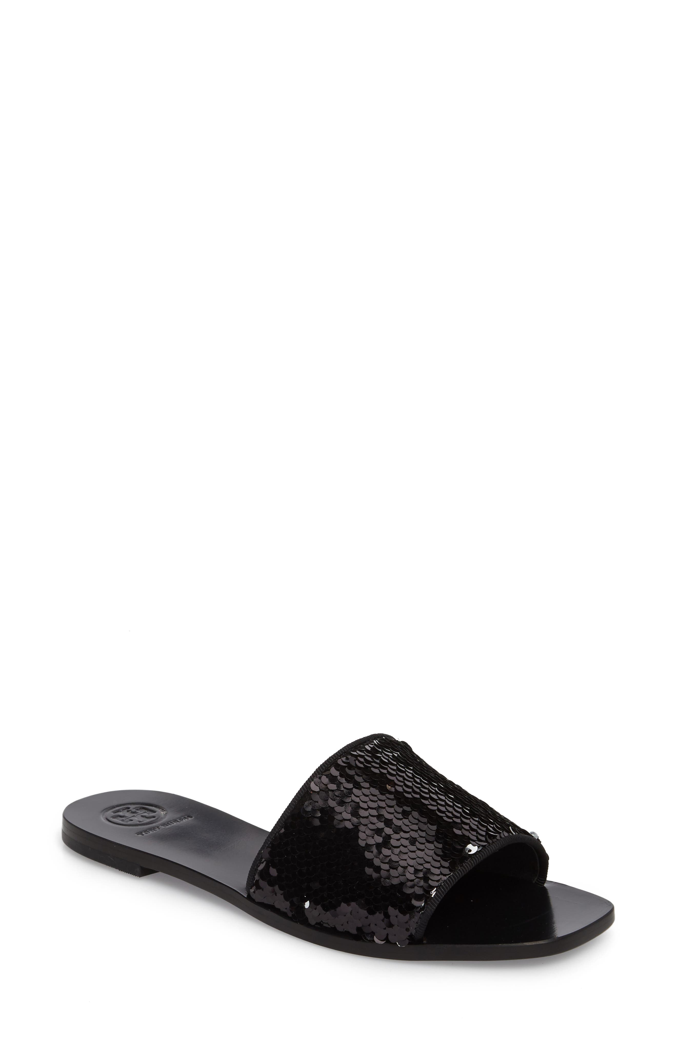 Tory Burch Carter Sequin Slide Sandal, Main, color, 
