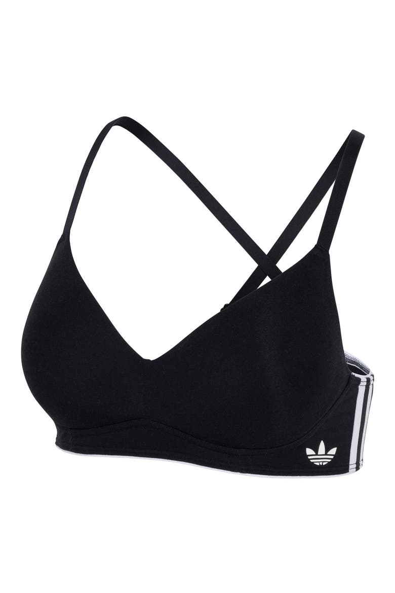 Padded Bralette, Alternate, color, BLACK