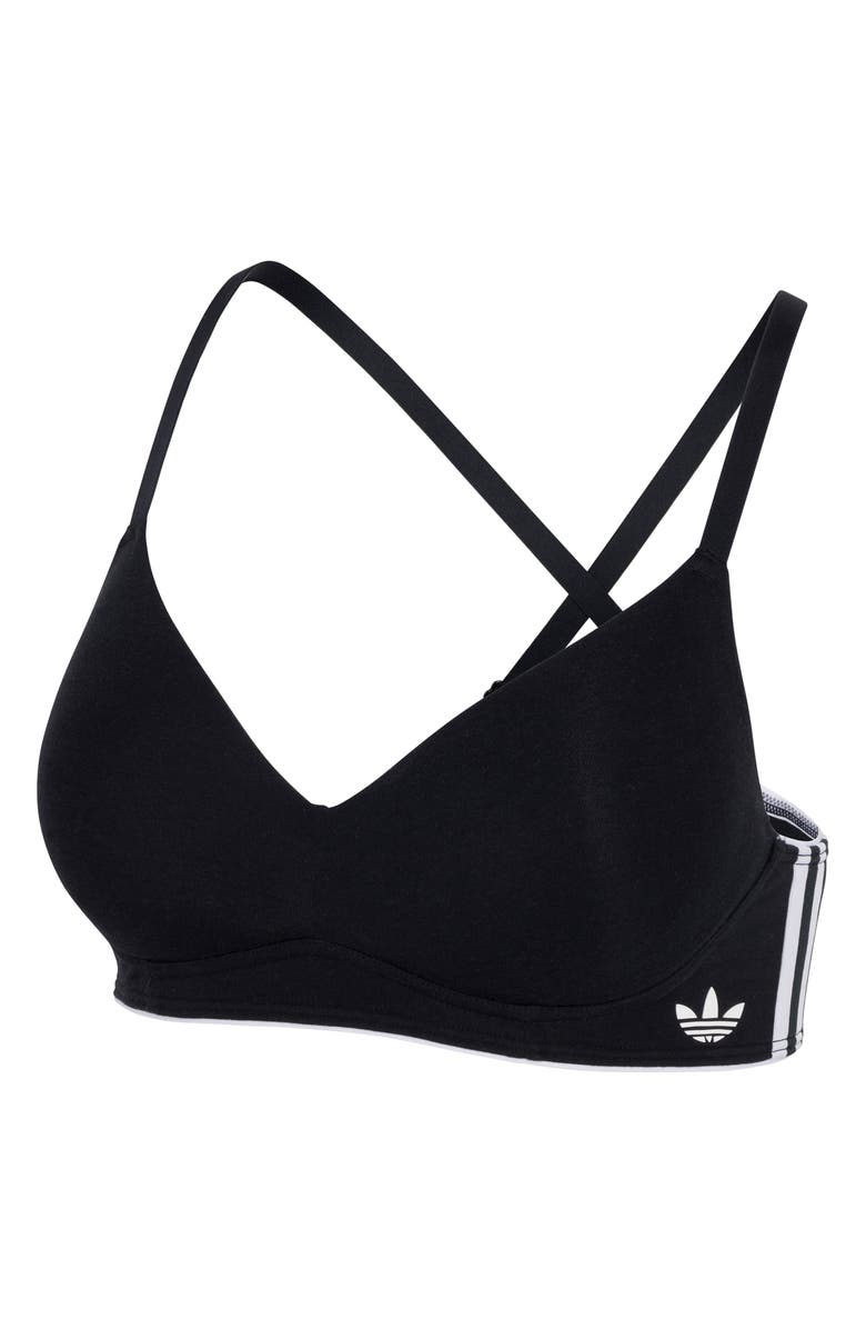 adidas Originals Padded Bralette, Alternate, color, Black