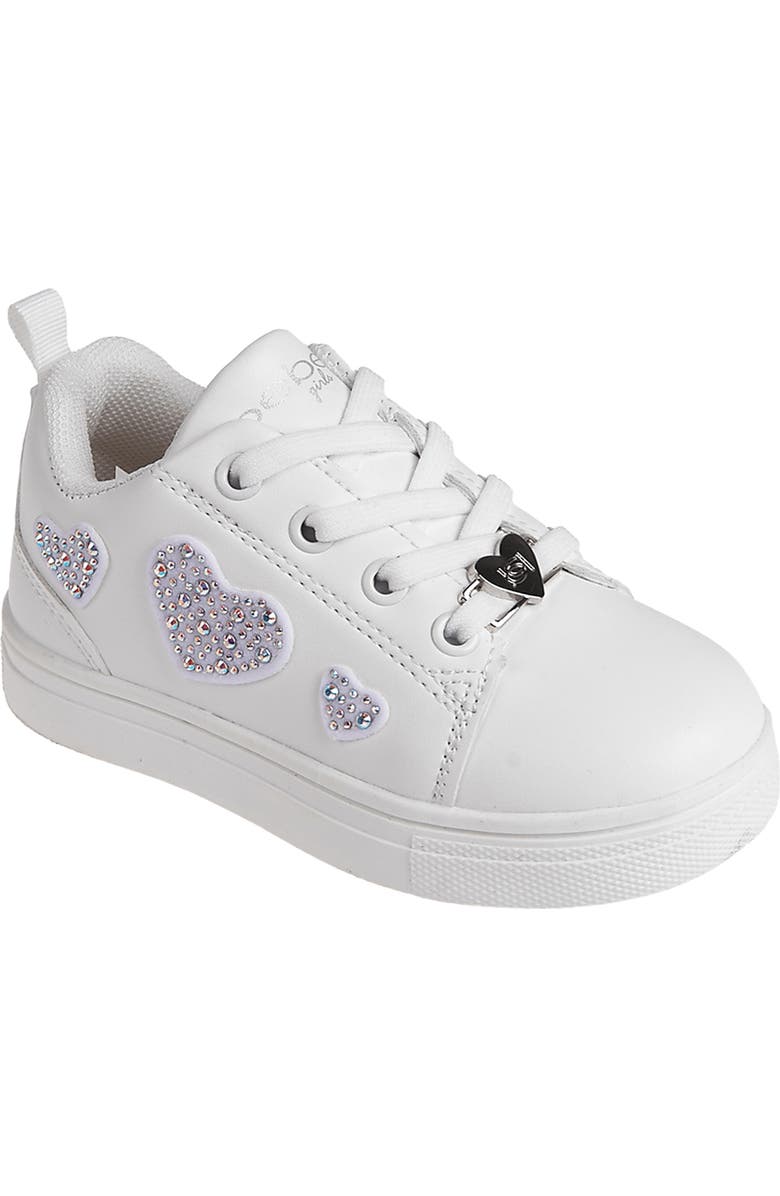 bebe Kids' Heart Sneaker, Main, color,