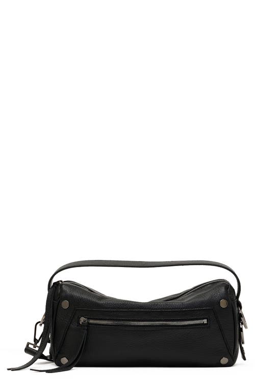 Hammitt Medium Doxie Leather Shoulder Bag In Black
