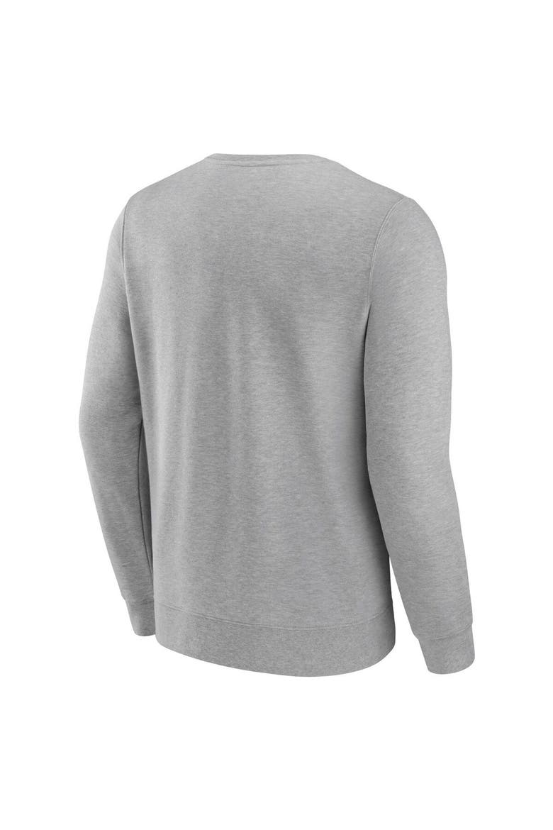 Men's Fanatics Branded Heather Charcoal Minnesota Wild Fierce Competitor Pullover Sweatshirt, Alternate, color, Charcoal
