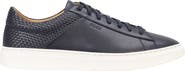 BOSS Kieran Woven Leather Low Top Sneaker