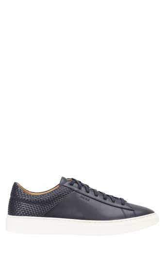 Kieran Woven Leather Low Top Sneaker