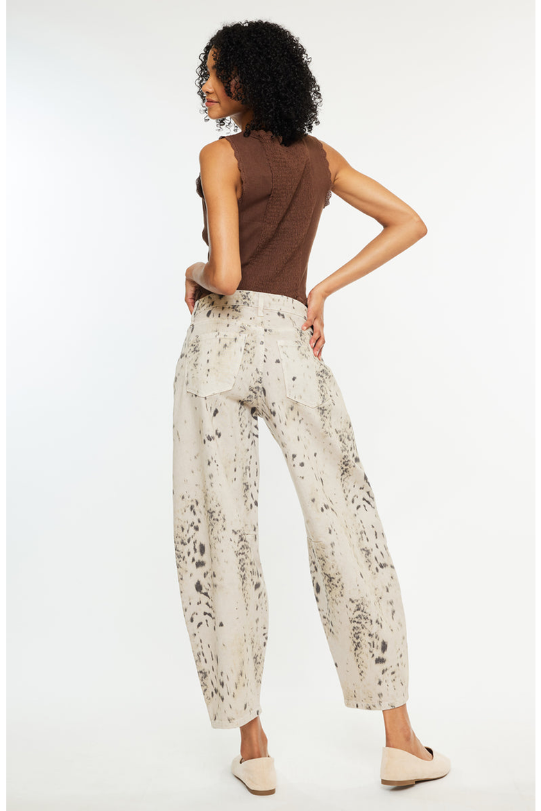 Xena High Rise Horseshoe Jeans, Alternate, color, Tan
