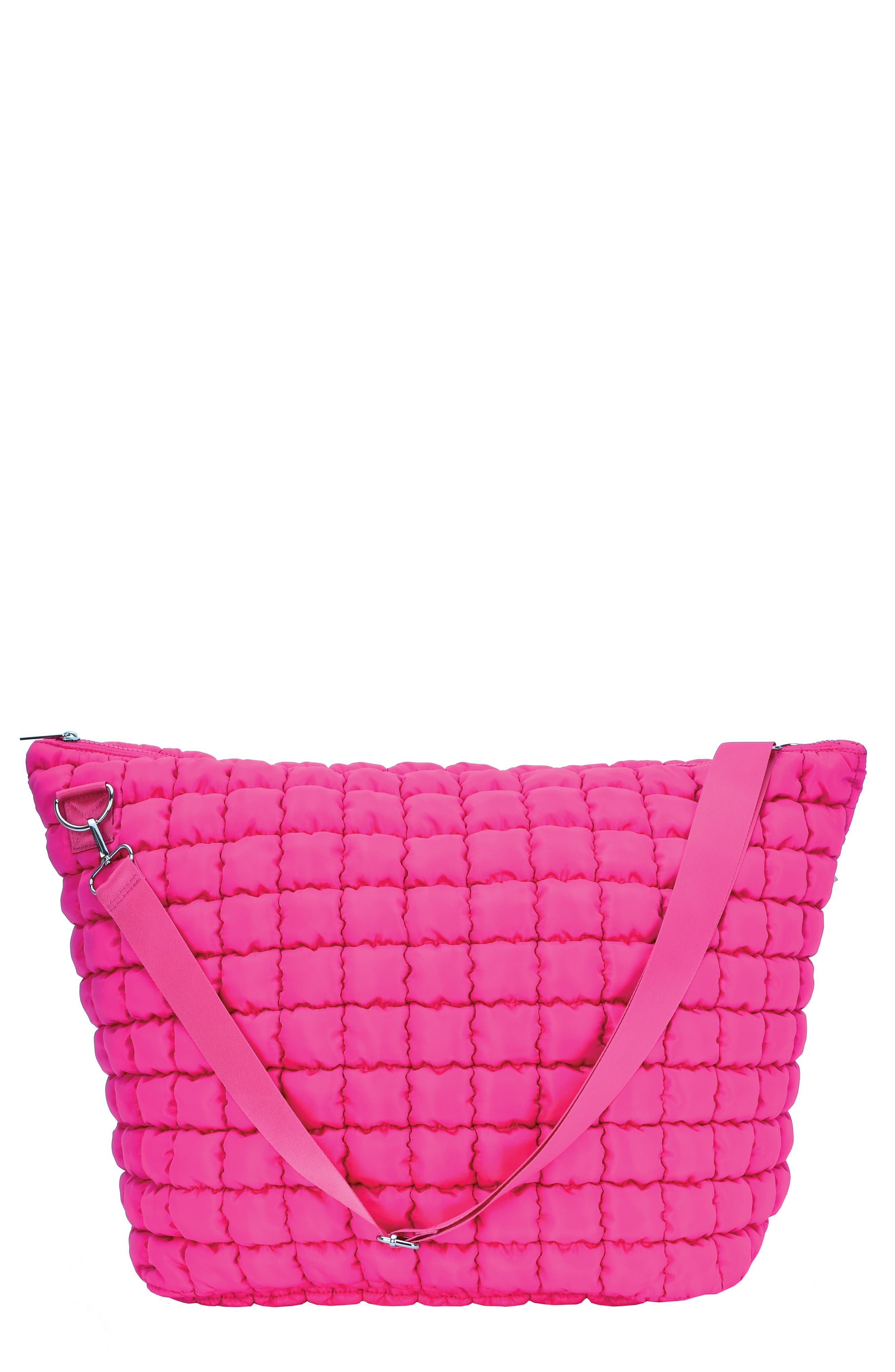 Iscream Kids' Pretty Pink Puffy Weekender Bag, Main, color, 