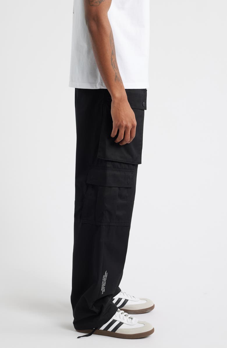 Billionaire Boys Club BB Thrusters Cotton Drawstring Cargo Pants, Alternate, color, Black