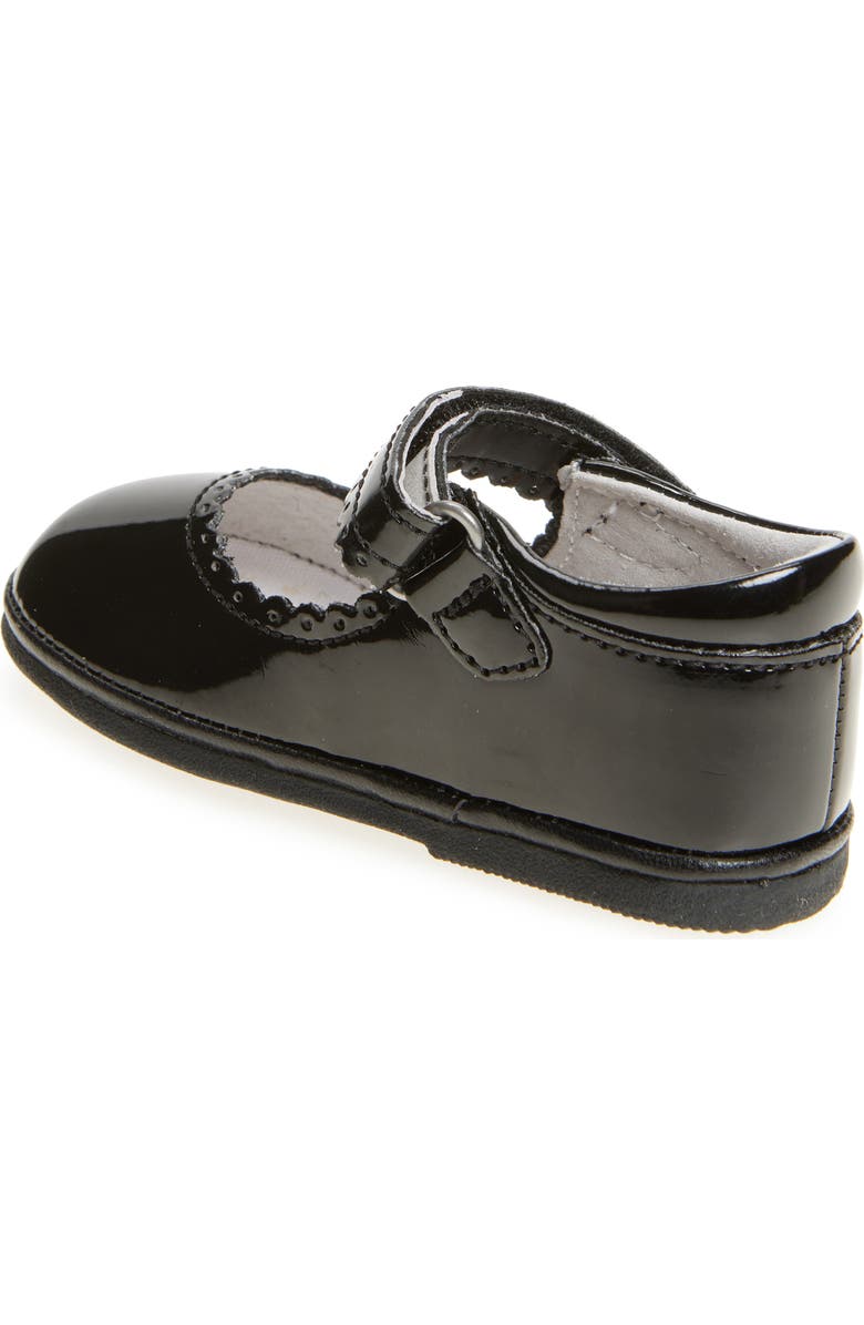 L'AMOUR Kids' Cara Scallop Mary Jane Flat, Alternate, color, Patent Black
