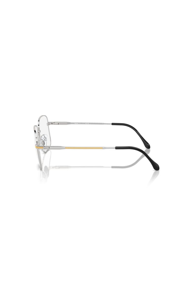 55mm Square optical glasses, Alternate, color, Silver