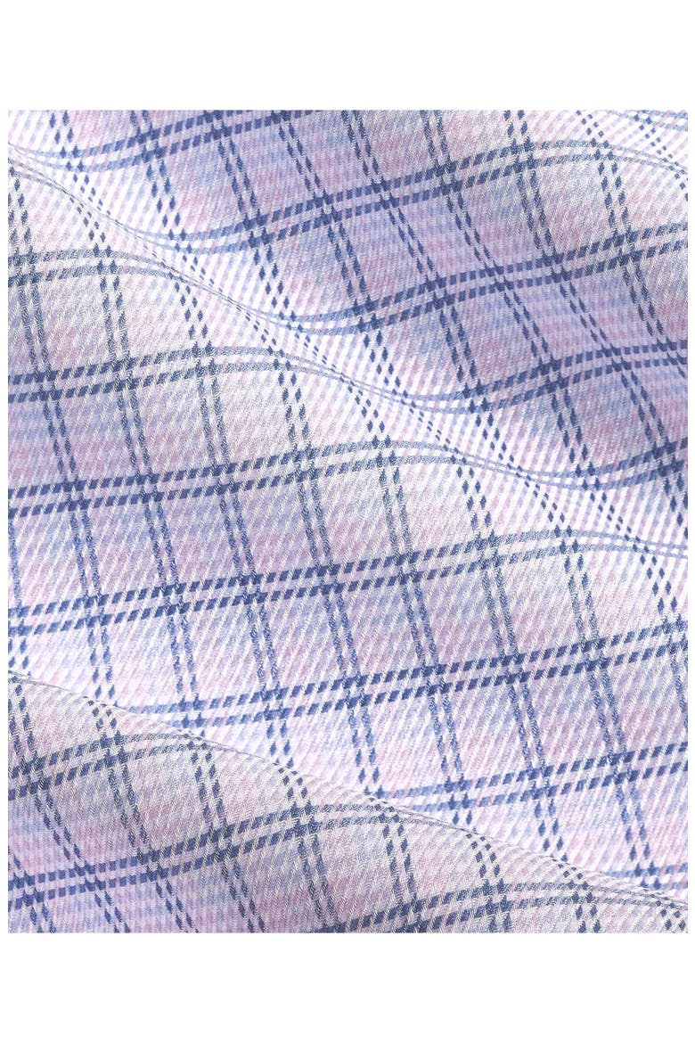 Regular Fit Check Cotton Twill Dress Shirt, Alternate, color, BLUE/ PINK