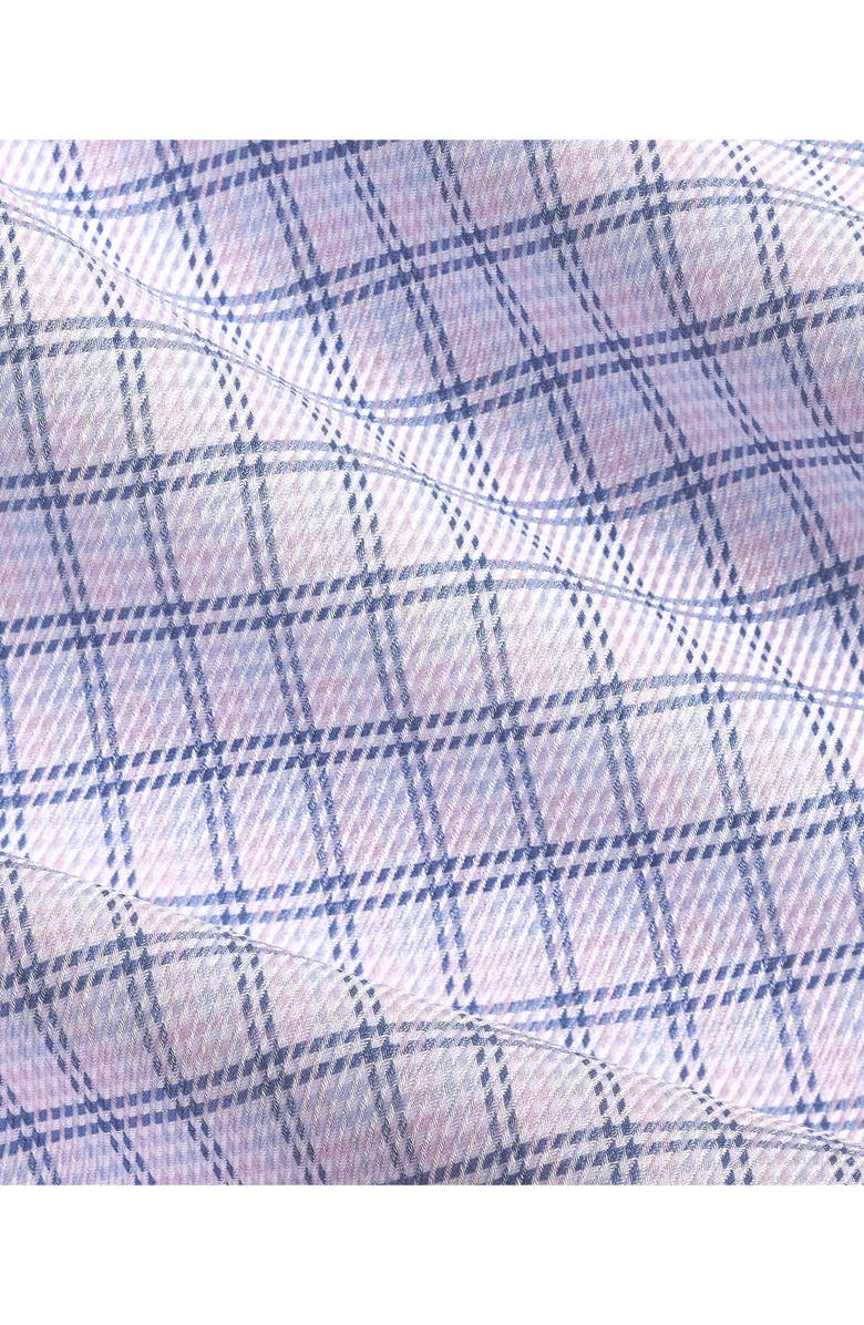 David Donahue Regular Fit Check Cotton Twill Dress Shirt, Alternate, color, Blue/ Pink