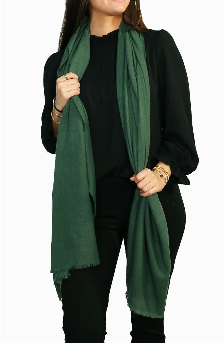 Portolano Cashmere pashmina wrap with fringes, Main, color,
