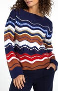 Liverpool Los Angeles Scalloped Hem Sweater