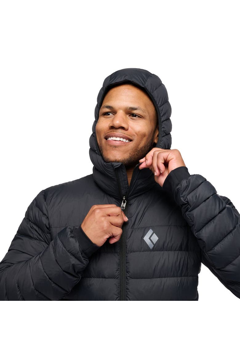 Access Down Hooded Jacket - Men's, Alternate, color, Black